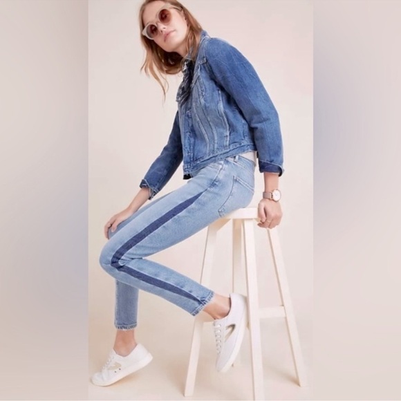 AGOLDE Swerve Toni Mid Rise Light Blue Wash Jeans Size 26 - Picture 3 of 10